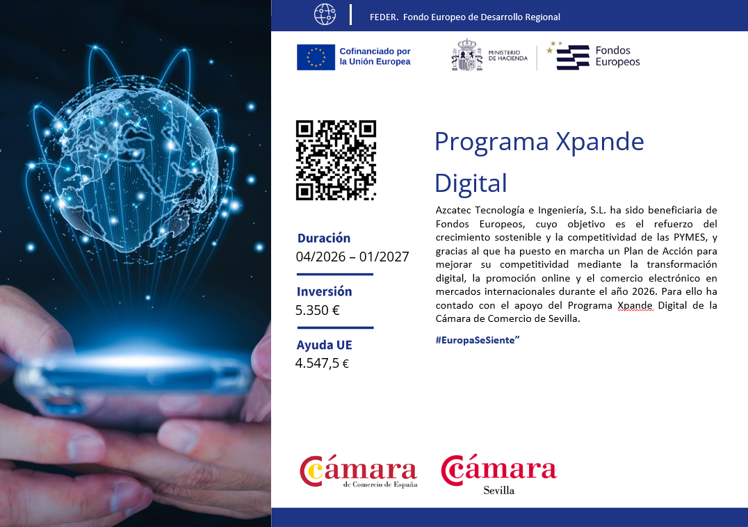 Azcatec, beneficiada con el Programa Xpande Digital